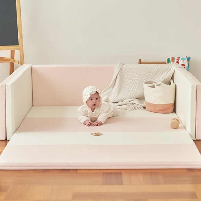 카라즈 다용도 멀티 범퍼 침대 매트 놀이방 유아안전 층간소음, 파스텔