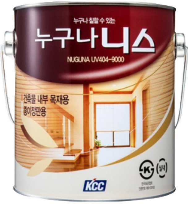 KCC 목재용 유성니스 누구나니스 4L, 1개