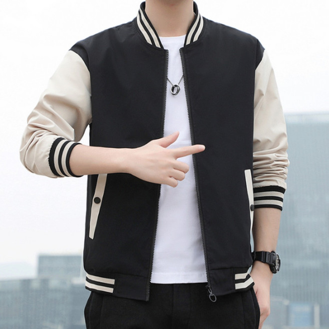 코디코치 남성 오므 스트라이프 카라 점퍼 바람막이 집업 자켓