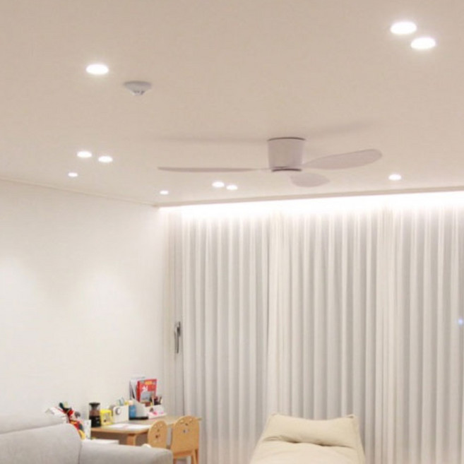 6인치 국산 LED 다운라이트 매립등 매입등 플럭스, 대중적인15W, 일반용+주광색(하얀불빛/형광등색), 1개