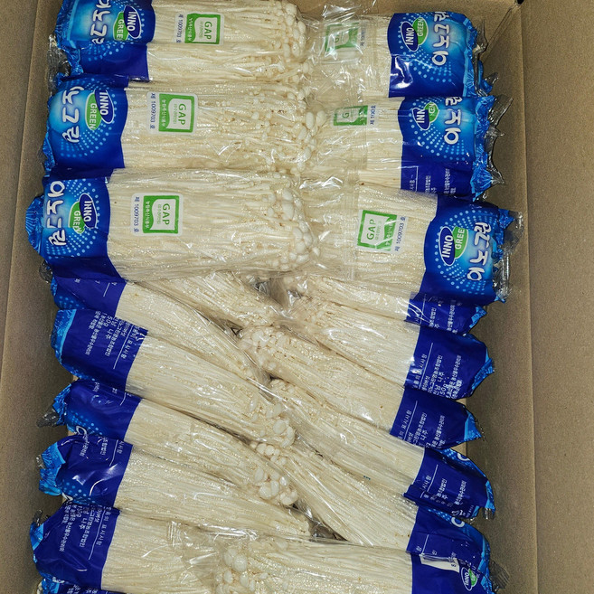 이노그린 팽이버섯 5kg(34봉), 500g
