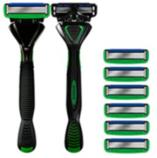 도루코 페이스6 면도기(본체2 면도날 총 8p세트), 1세트