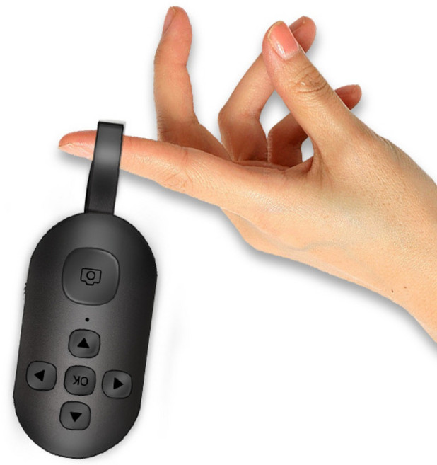 카토 휴대폰 셀카봉 블루투스 리모컨 7버튼 멀티기능 (사진촬영/동영상/전자책/드라마감상) 스마트폰 호환, 1개, 블랙