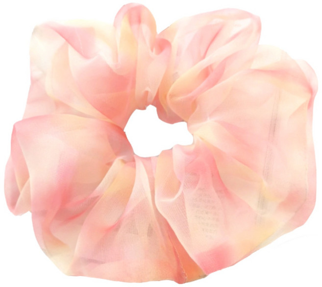 이쁨달다 수채화 곱창 Lsize 빅 오간자 머리끈 그라데이션 파스텔 슈슈 헤어링 스크런치 연예인곱창 3color