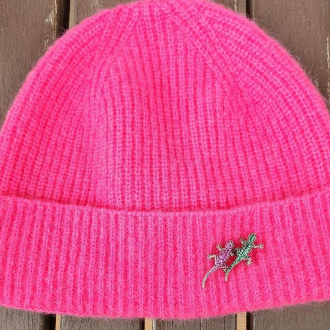 캐시미어 비니 모자