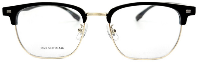 남자 여자 안경 사각 하금테 반무테 메탈 가벼운 직장인 반뿔테