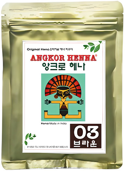 오리지날 앙크로 헤나(분말) 100g 헤나염색 새치염색, 03 브라운, 1개