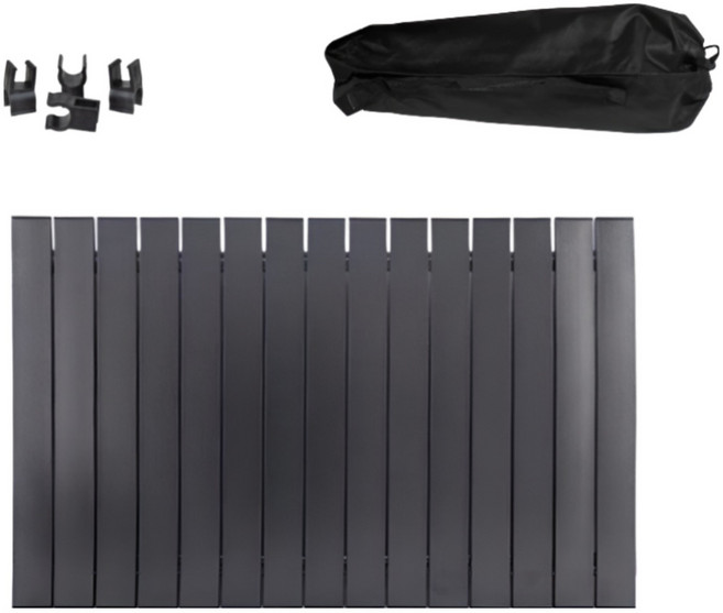 캠핑 웨건 카트 상판 접이식 야외 롤 테이블 (웨건 미포함), 1개, 블랙