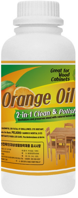 가구 오일 오렌지 1L (가구광택 목재오일), 1개