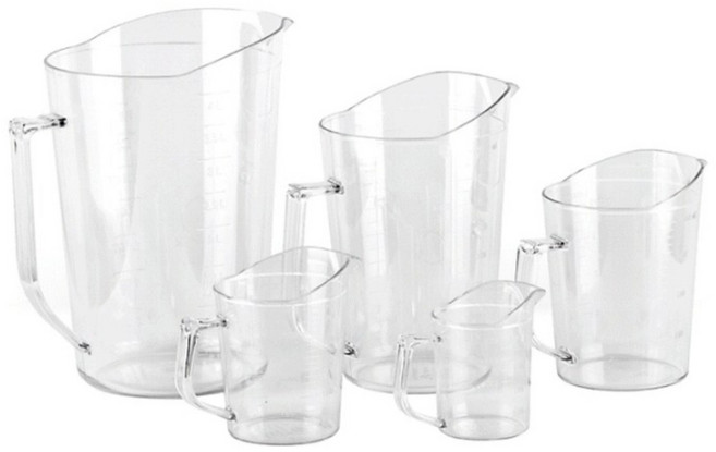 바이굿즈 안깨지는 PC 계량컵 5종 택1(225ml 500ml 1L 2L 4L), 투명, 1개, 225ml