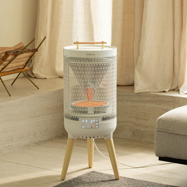 엄공 하이라이트 전기히터 난로 가정용 사무실 난방기, 4세대 원형 하이라이트 히터