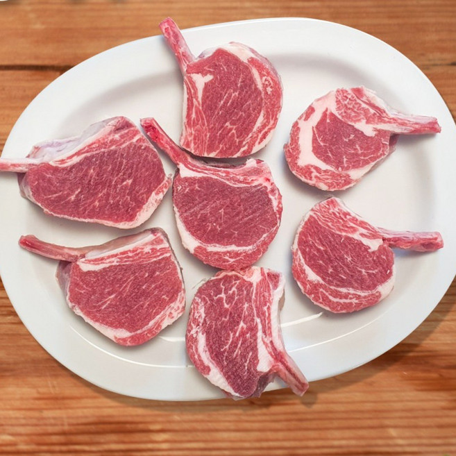 [양껏머글램] 양갈비 노지방 프렌치랙 하나씩 먹기 좋은 컷팅 | S호텔 납품 A++ 등급 양고기 목초육 (소스 무료), 3개, 400g