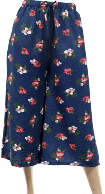 [서울양품점] 여성 플레어밴딩 8부 인견바지 - 여름잠옷 홈웨어