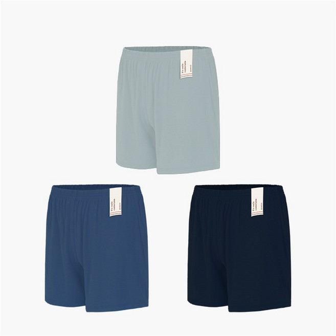 [냉장고섬유]인견 찰랑 아동 트렁크팬티 사각속옷 3종세트