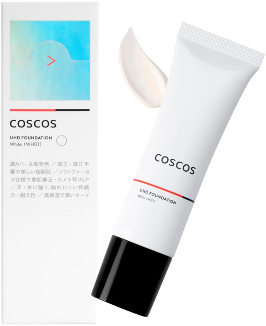 COSCOS UHD 파운데이션 WH01 30g, 화이트, 1개