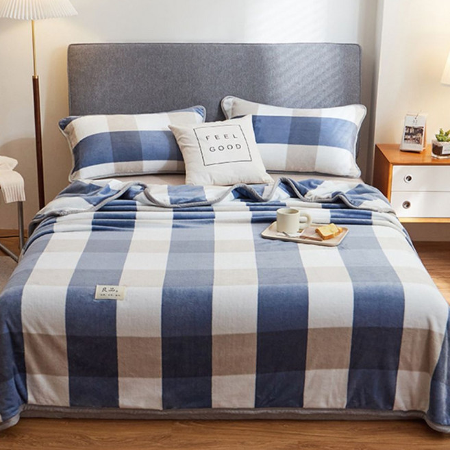 제이에스리빙 특대형 플란넬 사무실 캠핑 극세사 담요