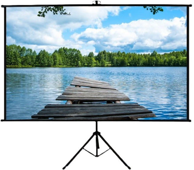 엑스젠 100인치 와이드 16:9 족자스크린 JJ100W 캠핑용 휴대용 족자봉 삼각대 분리형, 단품