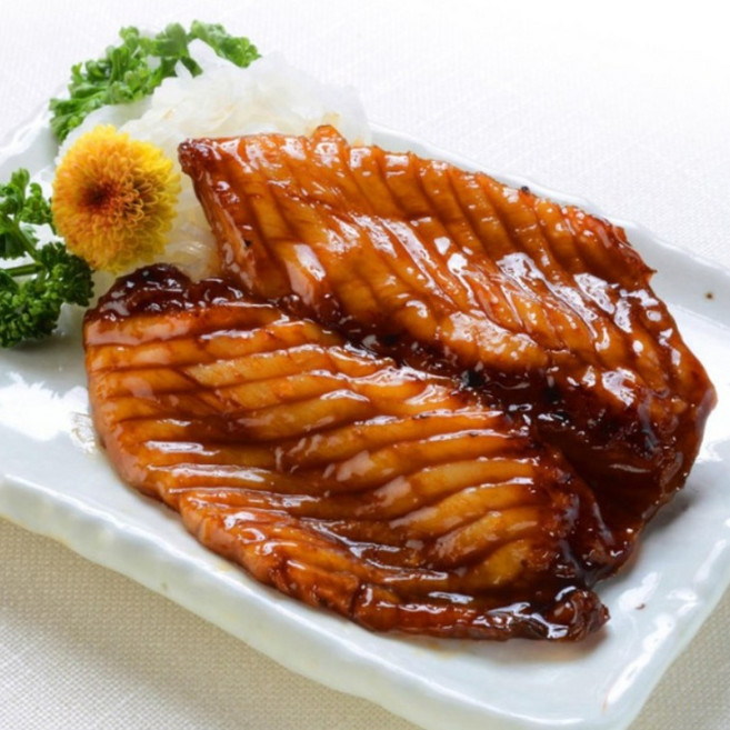 틸라피아 뱃살 양념구이 1KG 스테이크 역돔 생선구이 고단백 냉동, 틸라피아 양념구이 1kg, 1개