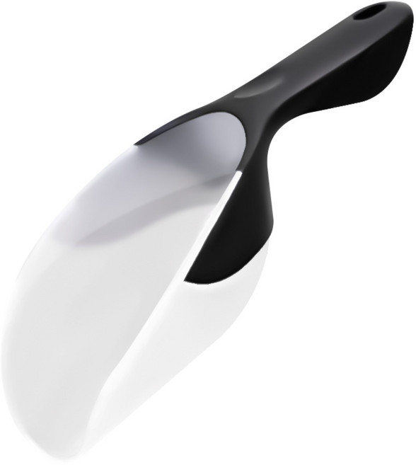 생활에편리함을더하다 플렉시블 마그넷 아이스 스쿱, 블랙 화이트, 1개