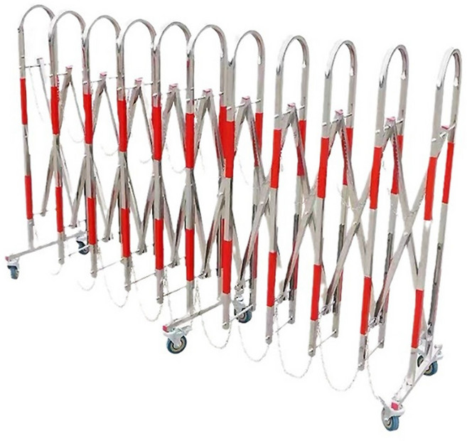 이동식 접이식 자바라 바리케이트 펜스 길이 2.5m~5m, 1개, 혼합색상