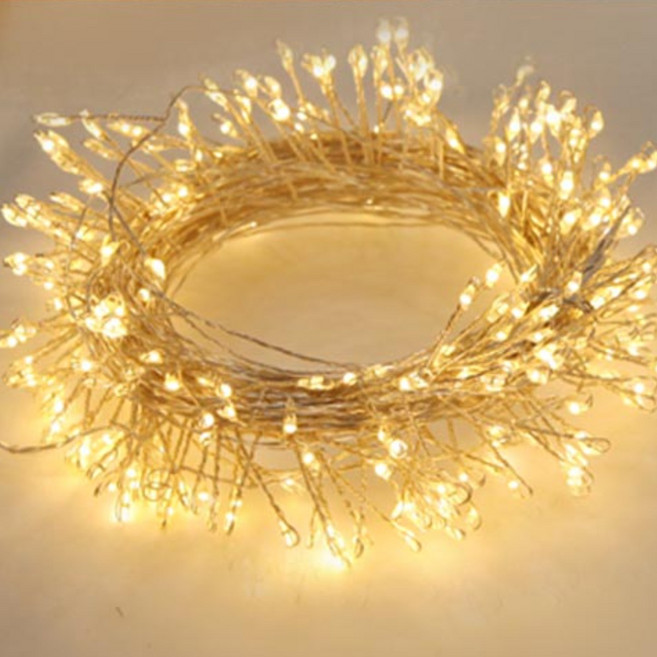 아리조명 LED 미리내 와이어 지네 전구 크리스마스 장식 줄 조명 6M 15M, 웜화이트, 1개, 리모컨 USB 300구 (14M+연장1M)