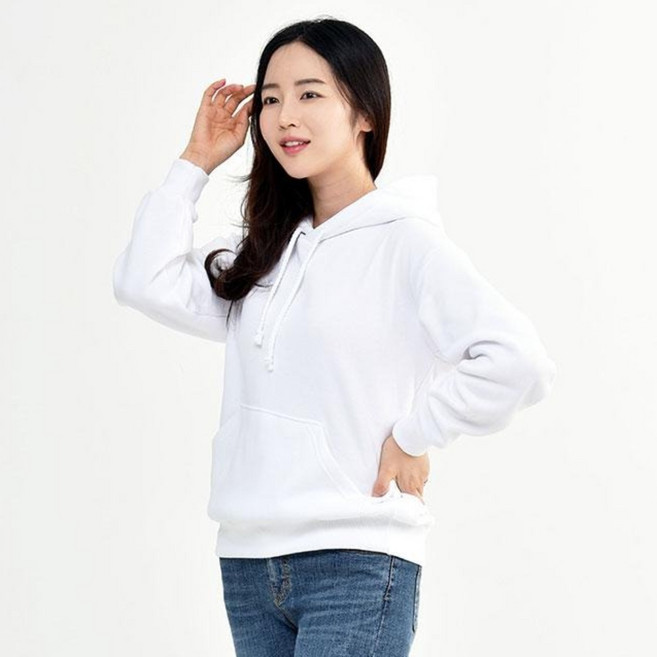 완티 베이직 기모 후드티 남녀공용 빅사이즈