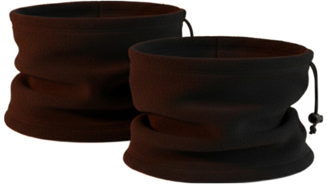 루앤코 겨울 방한 넥워머 페이크 목폴라 남녀공용 1세트 2개 1+1, 블랙