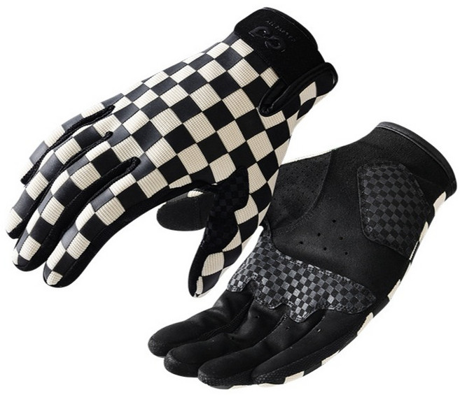헬로엑스 오토바이 사계절 체커보드 장갑 자전거 스포츠 라이딩용 장갑, S