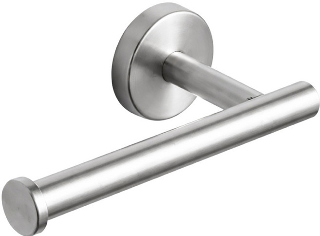 리빙비티 욕실 청소도구 다용도 걸이, 1개, 타공형-실버