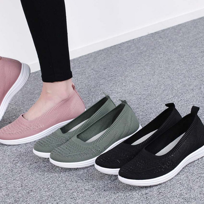 HANG TEN 행텐 여성 메쉬 슬립온 HT-70233 논슬립 에어메쉬