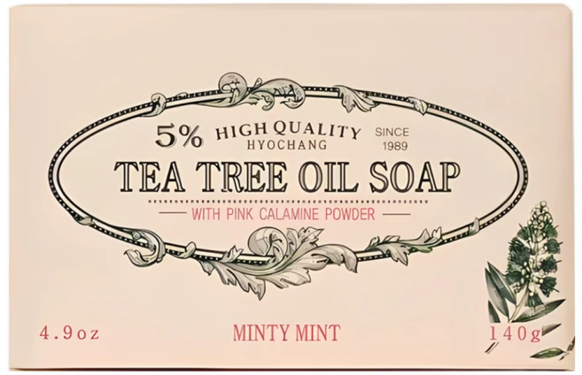 효창 티트리 오일 솝 바, 140g, 1개입 - 쿠팡