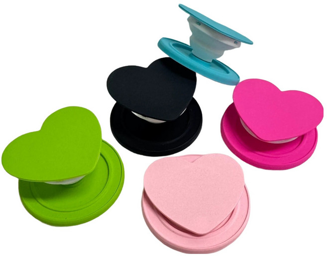 빅보스만물상 맥세이프 러블리 하트 자석 그립톡 폰거치대/스탠드 아이폰 갤럭시, 핫핑크