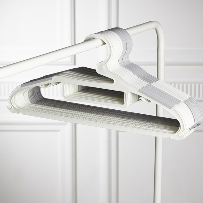 보네르 모던 베이직 튼튼논슬립 옷걸이 국내자체생산, 화이트, 100개
