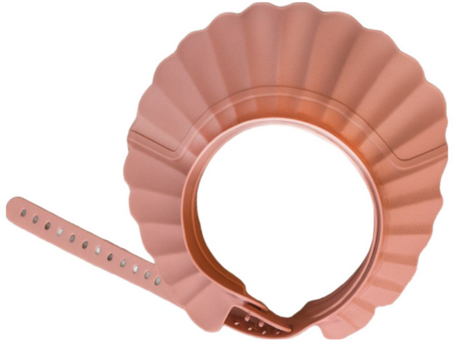 유아용 말랑말랑 샴푸캡, 핑크, 1개