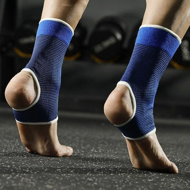 NY STYLE 고탄력 발목 보호대, 블루, 2개