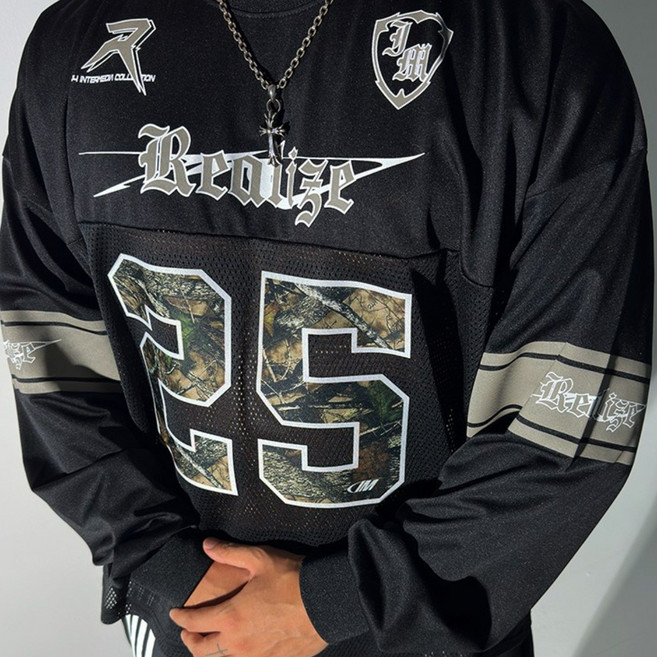 리얼트리 25 럭비 맨투맨 2COLOR 빅사이즈 짐웨어 오버핏 도프룸