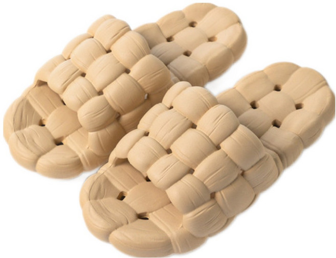 볼록볼록 푹신한 미끄럼방지 욕실슬리퍼 화장실 논슬립 욕실 실내화 욕실화, 베이지, 1개