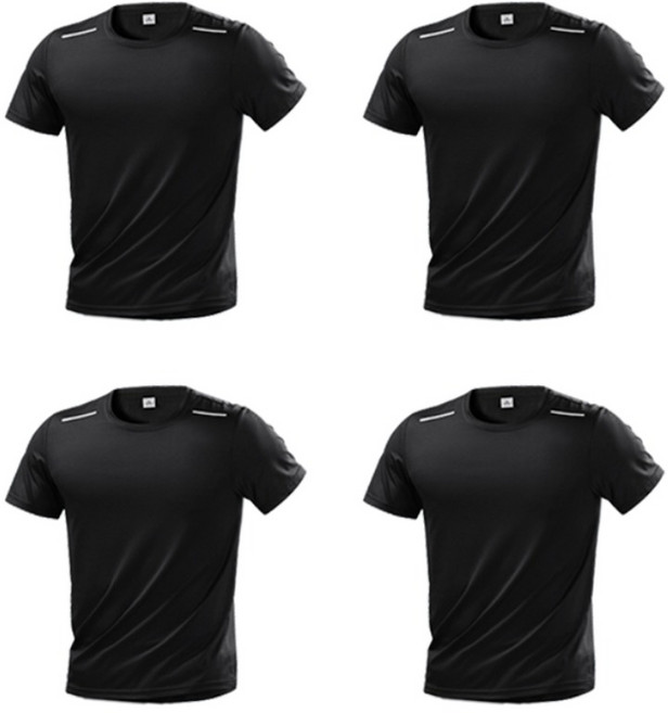 남자 반팔티 4장세트 기능성 반팔티셔츠 쿨링 운동 통기성 반팔 티셔츠 범록-9981
