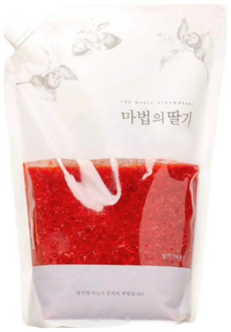 마법의딸기 수제 딸기청 카페용 대용량 딸기라떼 과일청, 1개, 2개입, 2.5kg