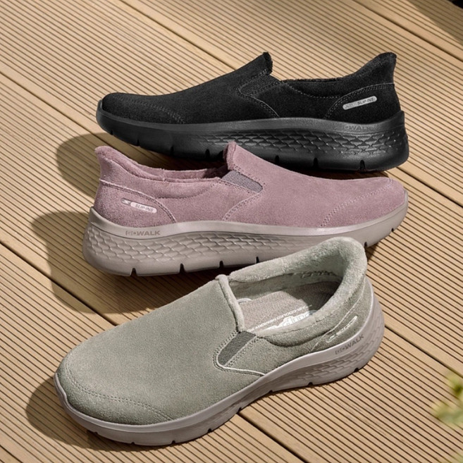 [S]스케쳐스 여성용Skechers 25년 가을겨울GOWALK 초경량SLIP 미끄럼방지 캐주얼 슬립온