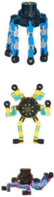 투데이토이 8개입 세트 변신 로봇 피젯 스피너 키덜트 토이 저소음 회전 야광 장난감, 8개, W99063A(혼합색상