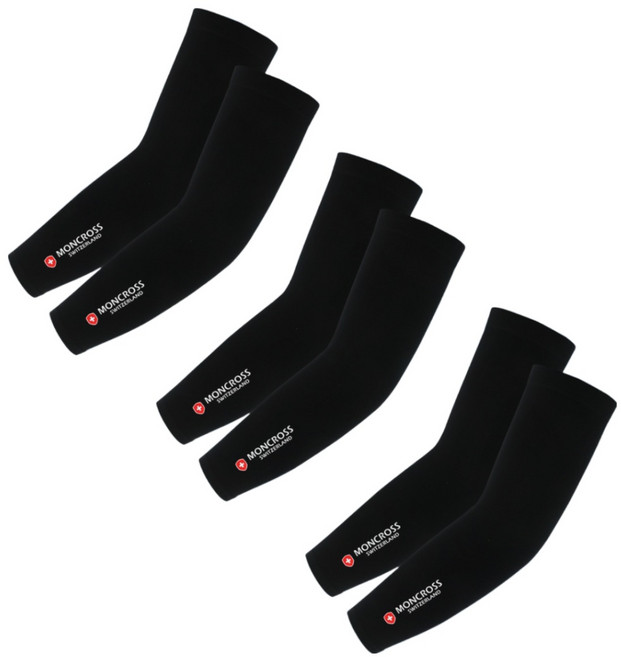 무봉제 기능성 쿨토시 UV 자외선차단 쿨링원단 팔토시 등산 야외 골프 스포츠 토시 팔 햇빛가리개 1+1+1 3세트