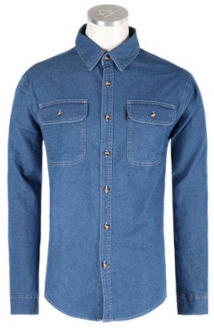 GTM면스판청남방 튼튼한 내구성 작업복 상의 사방스판 현장 용접 편안한 사계절 긴팔 빅사이즈