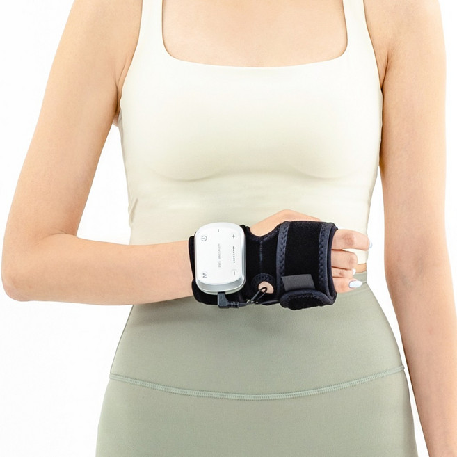 약손드림 6 in 1 멀티 EMS 저주파 관절 안마 마사지기 (FREE 사이즈 고신축 원단) (기본세트 멀티세트 풀세트 3종류), 기본세트 : 본체착용구+마사지기계+스프레이(사지 용)