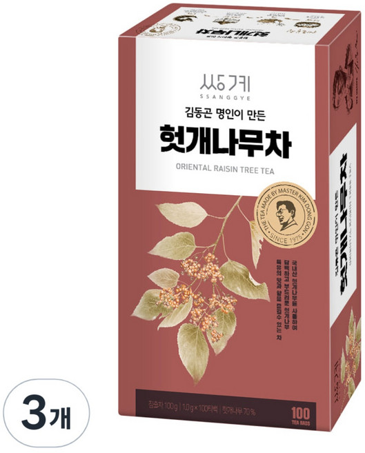 SSANGGYE 金東坤名人枳椇子茶, 100g, 300個