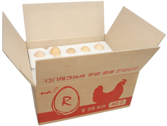 택배용계란판 40구 10개묶음 난좌 계란택배상자 알판박스, 1세트