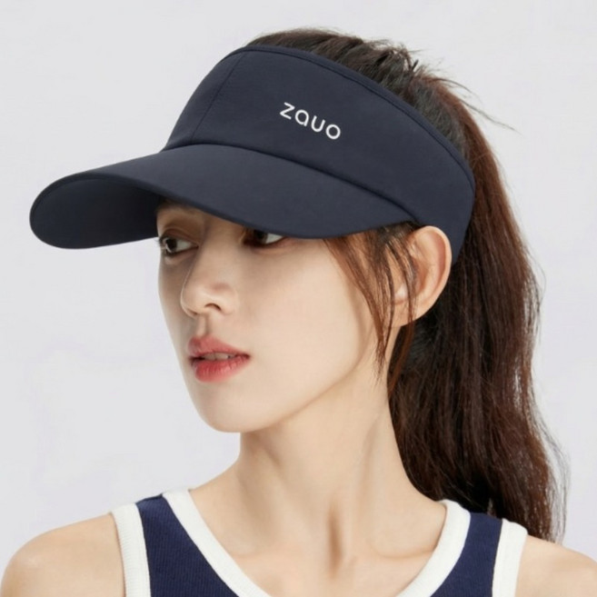 zauo 여성 썬캡 자외선차단 러닝 골프 테니스 스포츠모자 통기성 봄여름 야외활동 캡모자