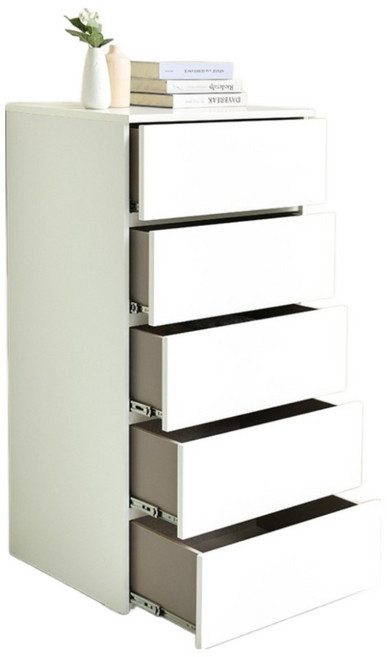 국내생산 모던 폭 넓은 5단600 서랍장, 5단, 화이트