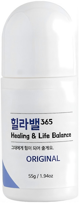 힐라밸365 대용량 아로마롤온 피로회복 집중력 천연 멘톨 아로마오일 야몽 부모님 직장인 수험생선물, 1개, 55g