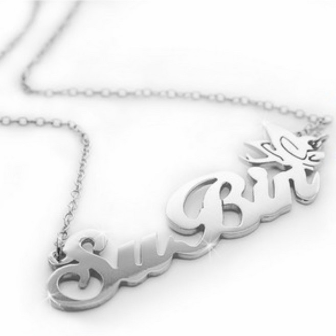 수공제작/ 정품실버925/무료배송/이니셜목걸이/한자/영어/특수문자/기호/Silver925/화이트/골드/핑크